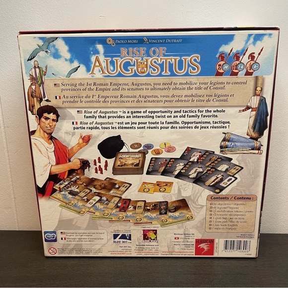 Rise of Augustus Board Game - Hurrican 2013 Paolo Mori Vincent Dutrait Complete - Picture 2 of 11